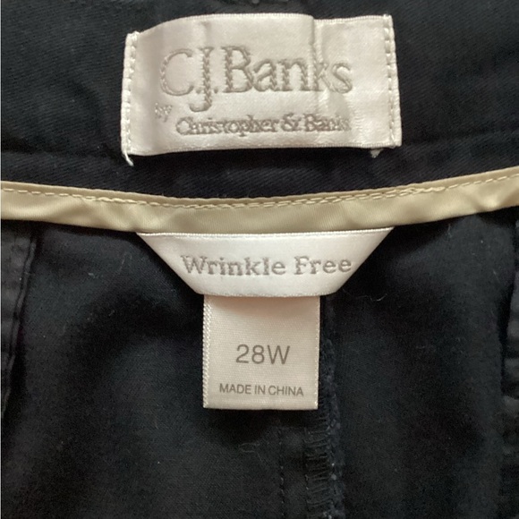 CJ Banks Women's Black Straight Leg Trousers Plus Size 28W - Picture 4 of 7